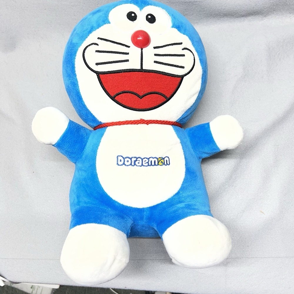 Vintage Doraemon 14" Plush Cat Toy